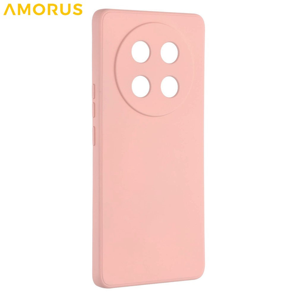 AMORUS Telefoncover til Honor Magic7 Lite 5G / X9c 5G / X60 Pro 5G Præcise udskæringer TPU Fiberforing Stødsikkert cover