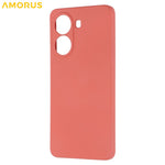 AMORUS For Xiaomi Poco X7 Pro 5G / Redmi Turbo 4 5G Case Precise Cutouts TPU Fiber Lining Shockproof Phone Cover
