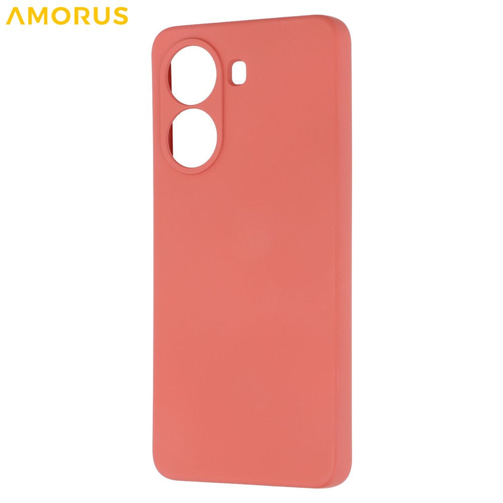 AMORUS For Xiaomi Poco X7 Pro 5G / Redmi Turbo 4 5G Case Precise Cutouts TPU Fiber Lining Shockproof Phone Cover