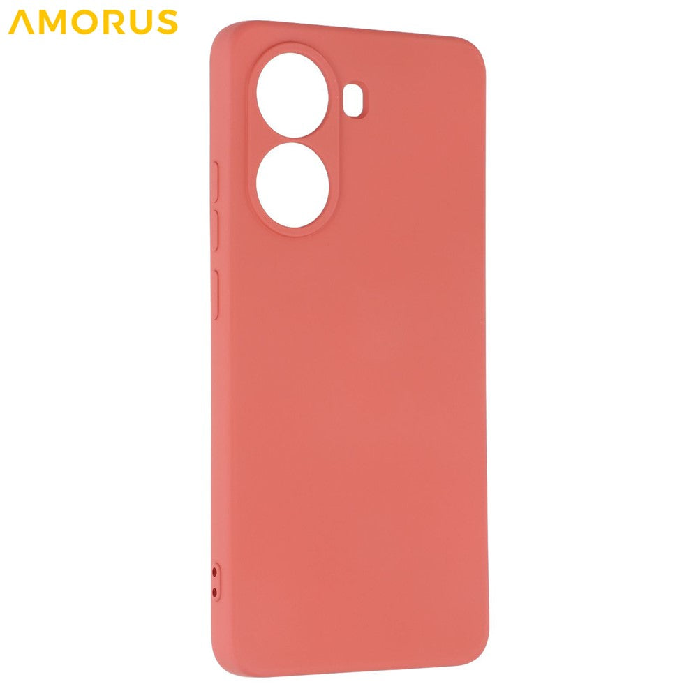 AMORUS For Xiaomi Poco X7 Pro 5G / Redmi Turbo 4 5G Case Precise Cutouts TPU Fiber Lining Shockproof Phone Cover