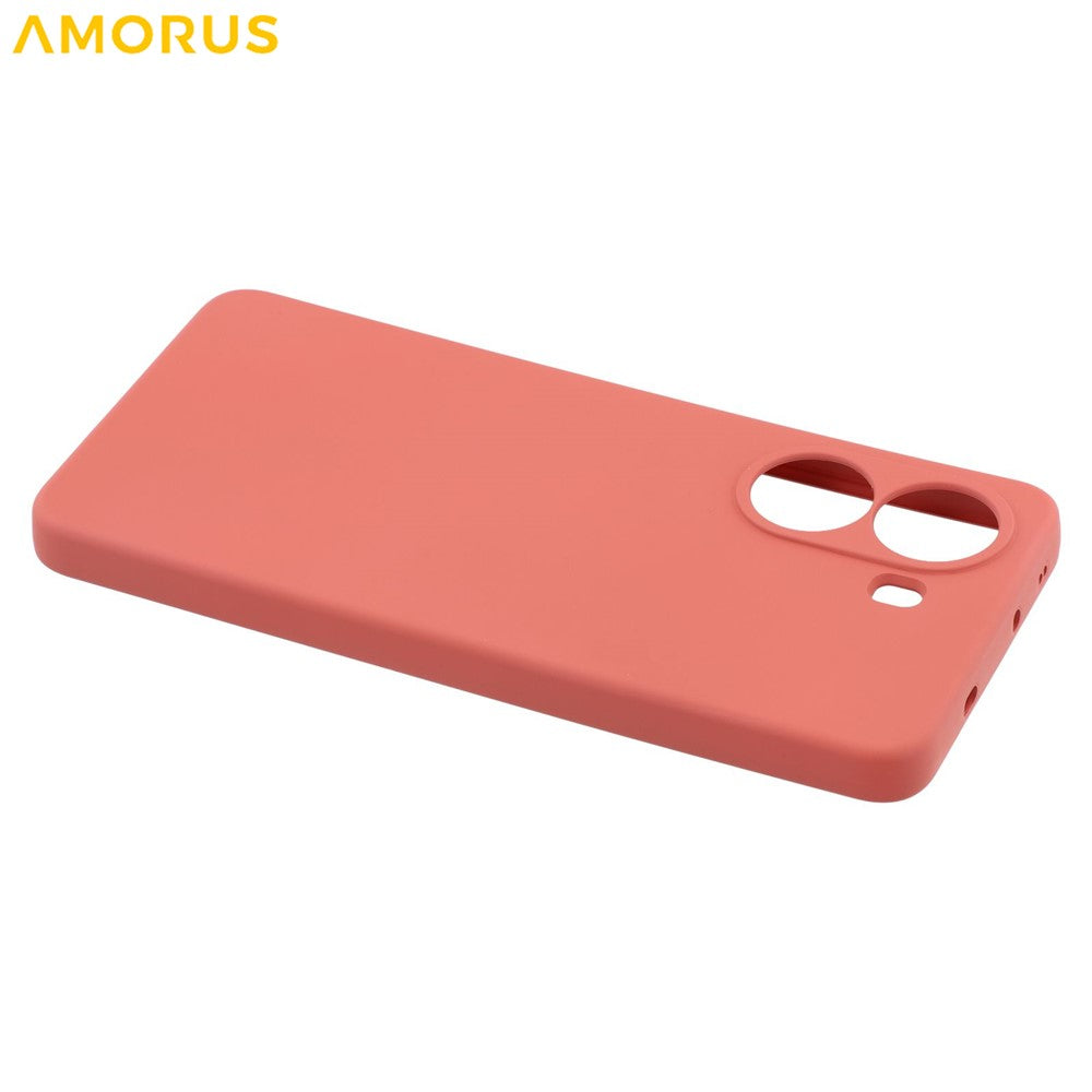 AMORUS For Xiaomi Poco X7 Pro 5G / Redmi Turbo 4 5G Case Precise Cutouts TPU Fiber Lining Shockproof Phone Cover