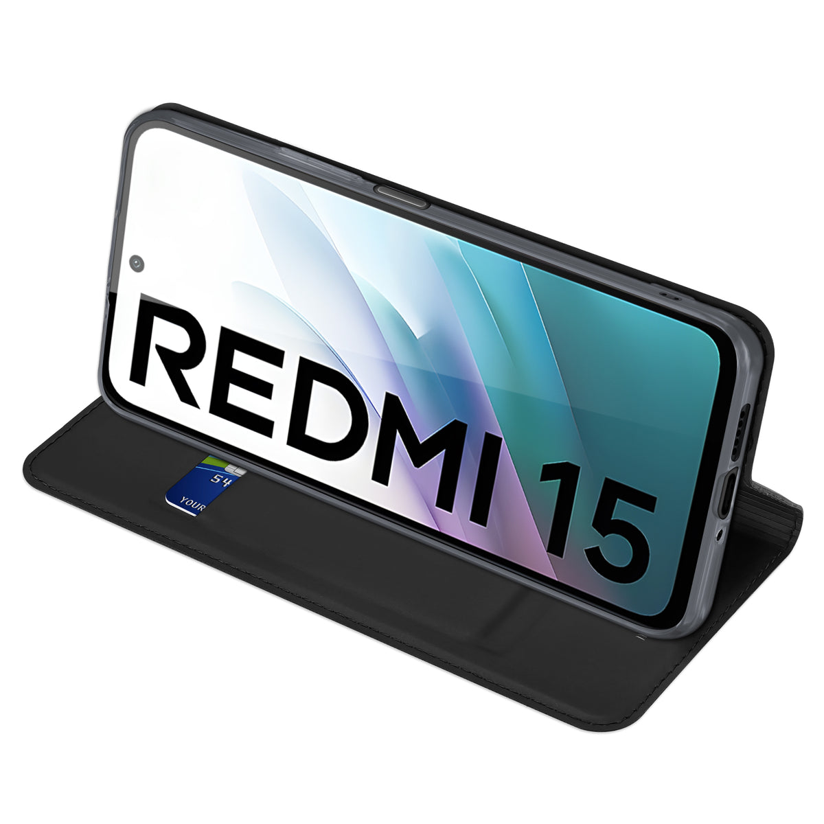 DUX DUCIS For Xiaomi Redmi 15 4G (EU) (171mm) Case  Skin Pro Series Leather Stand Cover Card Holder