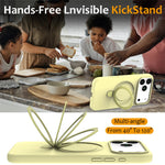 For iPhone 18 Pro Max / 17 Pro Max Case Compatible with MagSafe Kickstand PC + Silicone Phone Cover