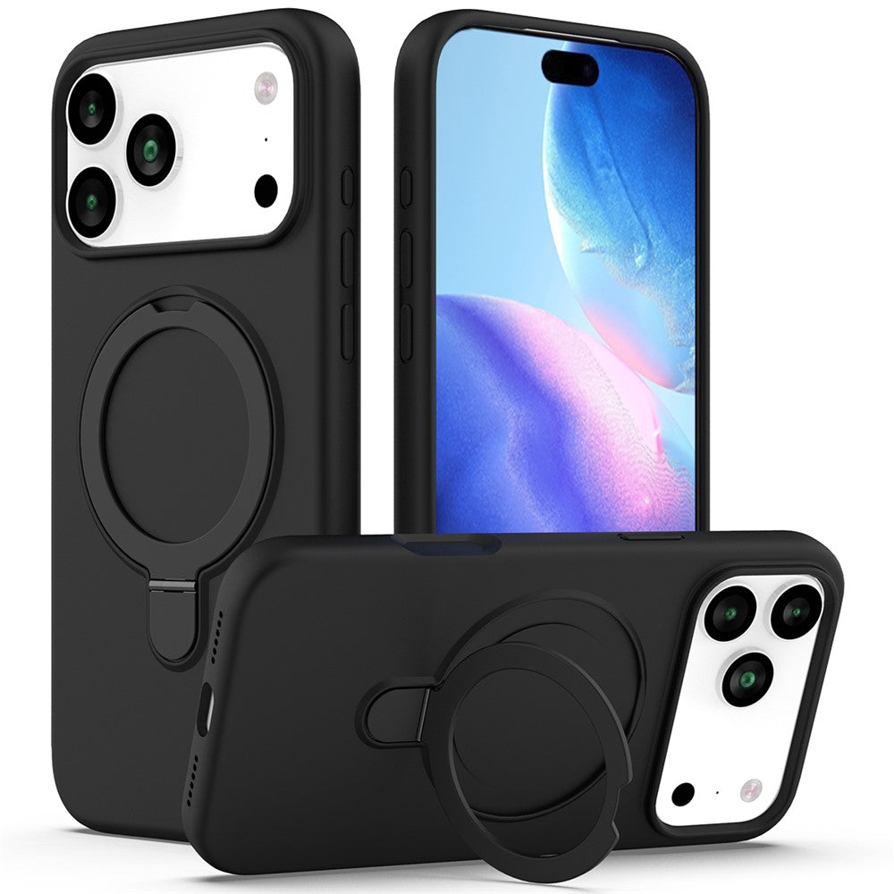 For iPhone 18 Pro Max / 17 Pro Max Case Compatible with MagSafe Kickstand PC + Silicone Phone Cover