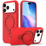For iPhone 18 Pro Max / 17 Pro Max Case Compatible with MagSafe Kickstand PC + Silicone Phone Cover