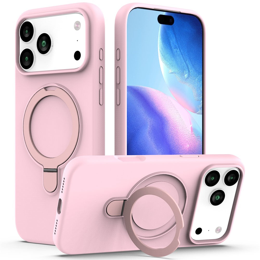 For iPhone 18 Pro Max / 17 Pro Max Case Compatible with MagSafe Kickstand PC + Silicone Phone Cover