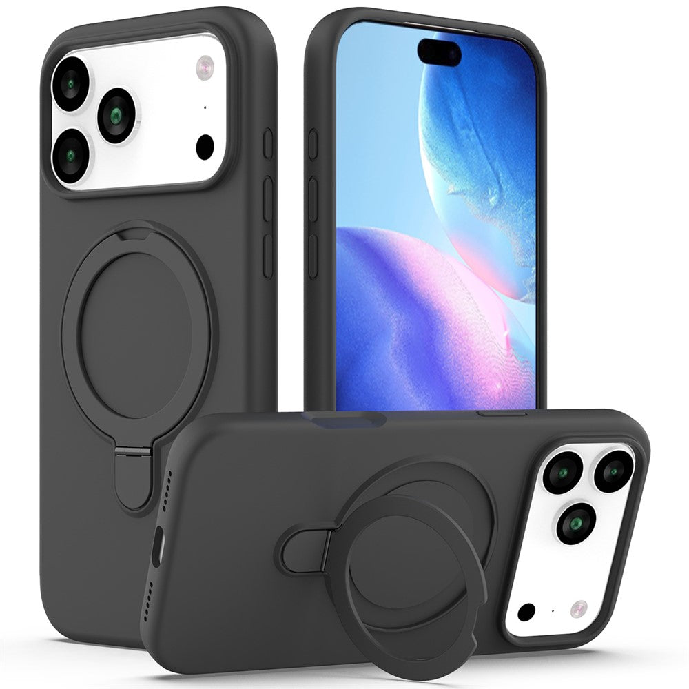 For iPhone 18 Pro Max / 17 Pro Max Case Compatible with MagSafe Kickstand PC + Silicone Phone Cover