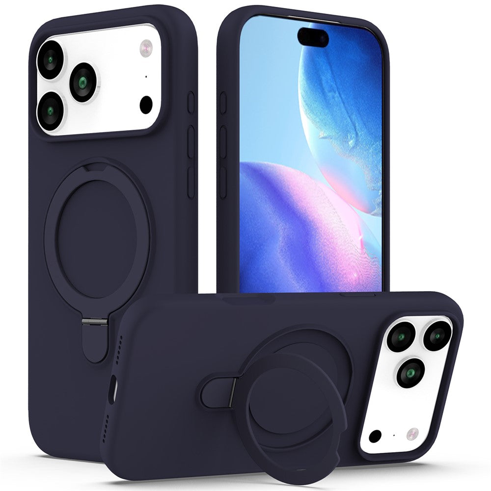 For iPhone 18 Pro Max / 17 Pro Max Case Compatible with MagSafe Kickstand PC + Silicone Phone Cover