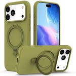 For iPhone 18 Pro Max / 17 Pro Max Case Compatible with MagSafe Kickstand PC + Silicone Phone Cover