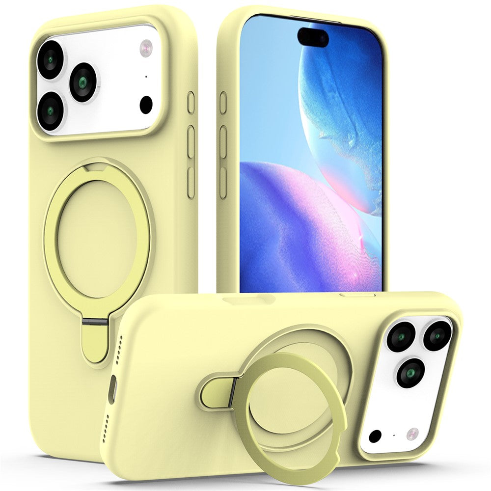 For iPhone 18 Pro / 17 Pro Case Compatible with MagSafe Kickstand PC + Silicone Phone Cover