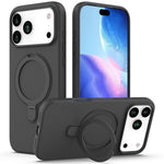 For iPhone 18 Pro / 17 Pro Case Compatible with MagSafe Kickstand PC + Silicone Phone Cover