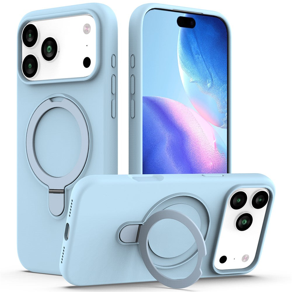 For iPhone 18 Pro / 17 Pro Case Compatible with MagSafe Kickstand PC + Silicone Phone Cover