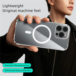 ABEEL For iPhone 16 Pro Case Compatible with MagSafe Anti Scratch Clear TPU PC Phone Back Cover