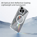 ABEEL For iPhone 16 Pro Case Compatible with MagSafe Anti Scratch Clear TPU PC Phone Back Cover