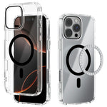 ABEEL For iPhone 16 Pro Case Compatible with MagSafe Anti Scratch Clear TPU PC Phone Back Cover