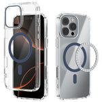 ABEEL For iPhone 16 Pro Case Compatible with MagSafe Anti Scratch Clear TPU PC Phone Back Cover