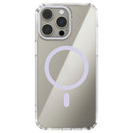 ABEEL For iPhone 15 Pro Cover Kompatibel med MagSafe Anti-Ridse Gennemsigtig TPU PC Telefon Bagcover