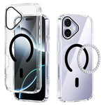 ABEEL For iPhone 17 Case Compatible with MagSafe Anti Scratch Clear TPU PC Phone Back Cover