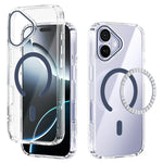 ABEEL For iPhone 17 Case Compatible with MagSafe Anti Scratch Clear TPU PC Phone Back Cover