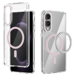 ABEEL For Samsung Galaxy S25 Edge Magnetic Case Anti Scratch Clear TPU PC Phone Back Cover