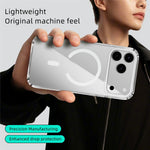ABEEL Til iPhone 17 Pro Cover Kompatibel med MagSafe Anti-ridse Klart TPU PC Telefonbagcover