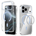 ABEEL Til iPhone 17 Pro Cover Kompatibel med MagSafe Anti-ridse Klart TPU PC Telefonbagcover