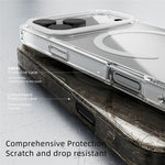 ABEEL For iPhone 17 Pro Max Case Compatible with MagSafe Anti Scratch Clear TPU PC Phone Back Cover