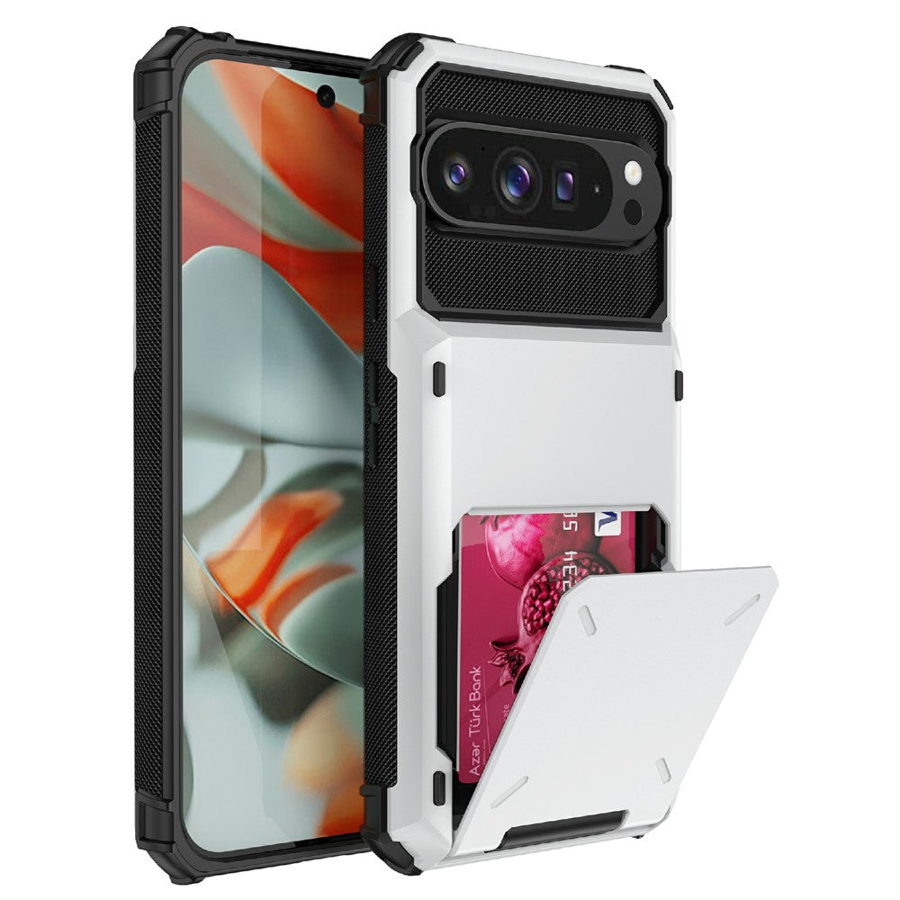 For Google Pixel 10 Pro XL Case PC + TPU Dual Layer Back Phone Cover with Card Holder