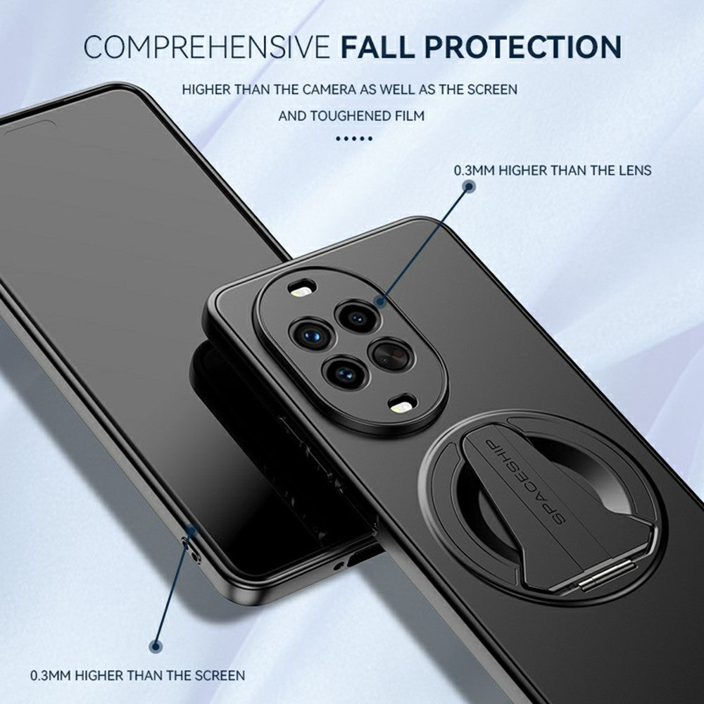 For Huawei nova 14 Pro 5G Magnetic Case Hidden Kickstand Skin-Feel Matte PC TPU Phone Back Cover