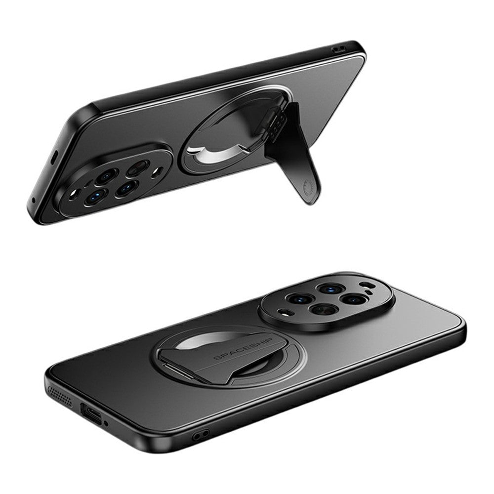 For Huawei nova 14 Ultra 5G Magnetic Case Hidden Kickstand Skin-Feel Matte PC TPU Phone Back Cover