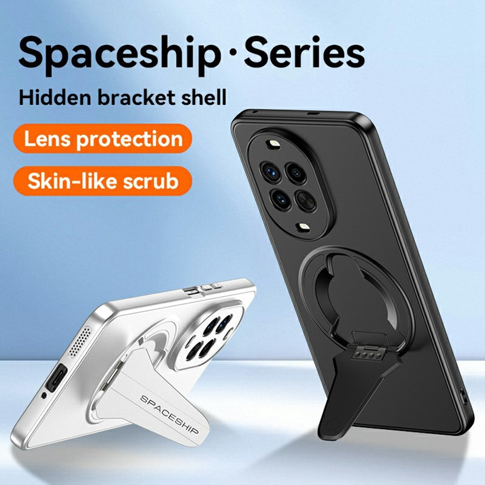 For Huawei nova 14 5G Magnetic Case Hidden Kickstand Skin-Feel Matte PC TPU Phone Back Cover