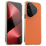 For Huawei Pura 80 Case Magnetic Frame Front Tempered Glass Leather PC Back Phone Cover