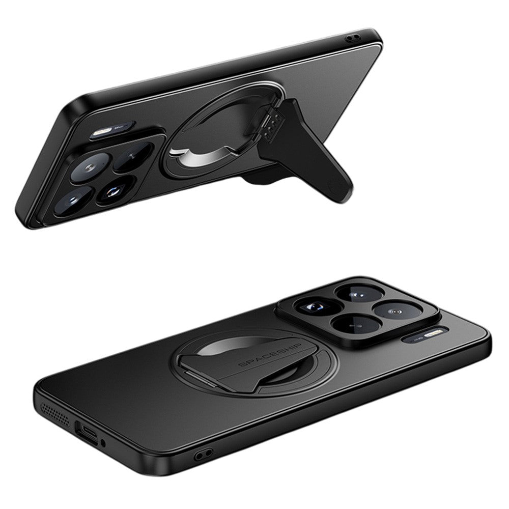 For Xiaomi 15S Pro Magnetic Case Hidden Kickstand Skin-Feel Matte PC TPU Phone Back Cover