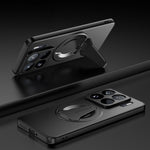For Xiaomi 15S Pro Magnetic Case Hidden Kickstand Skin-Feel Matte PC TPU Phone Back Cover
