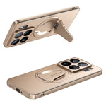 For Xiaomi 15S Pro Magnetic Case Hidden Kickstand Skin-Feel Matte PC TPU Phone Back Cover