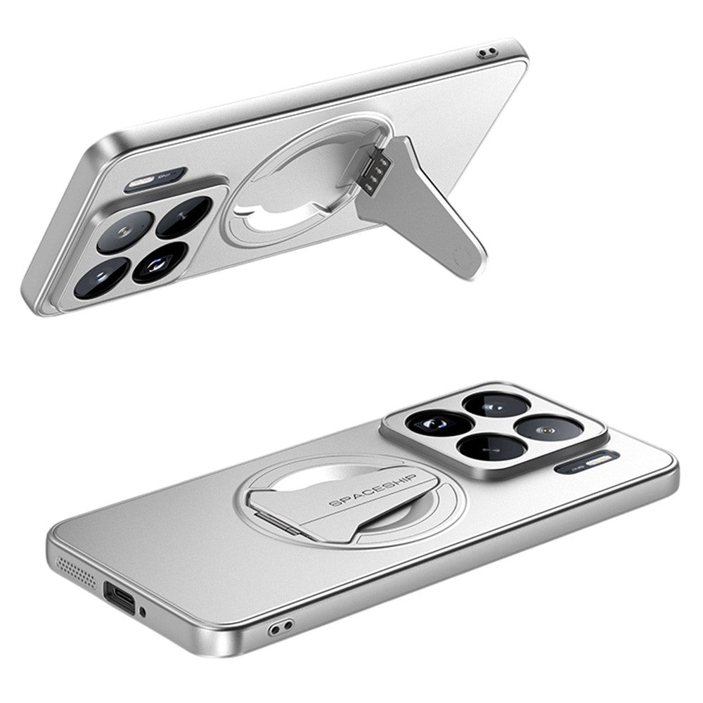 For Xiaomi 15S Pro Magnetic Case Hidden Kickstand Skin-Feel Matte PC TPU Phone Back Cover