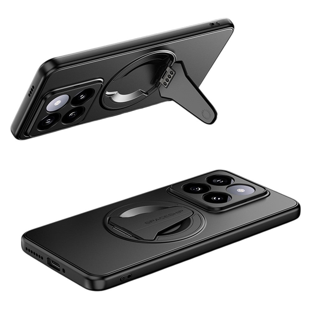For Xiaomi 14 Pro Magnetic Case Hidden Kickstand Skin-Feel Matte PC TPU Phone Back Cover