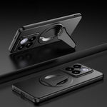For Xiaomi 14 Pro Magnetic Case Hidden Kickstand Skin-Feel Matte PC TPU Phone Back Cover