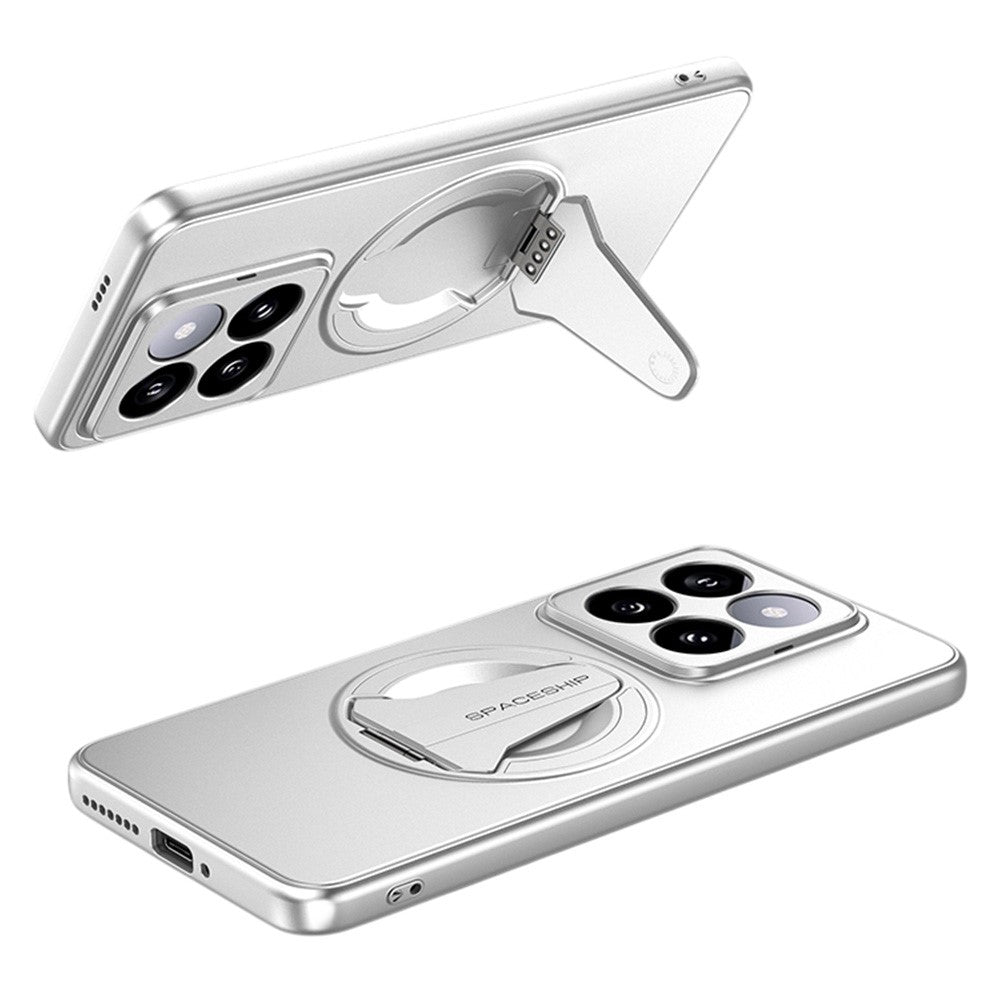 For Xiaomi 14 Pro Magnetic Case Hidden Kickstand Skin-Feel Matte PC TPU Phone Back Cover