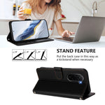For Xiaomi Poco M7 Plus 5G / M7 4G (169mm) Wallet Case with Wrist Strap Love Cat Pattern Imprint Leather Phone Cover