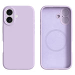 iPhone 16-skal kompatibelt med MagSafe Precise Cutouts flytande silikonskyddande baksida