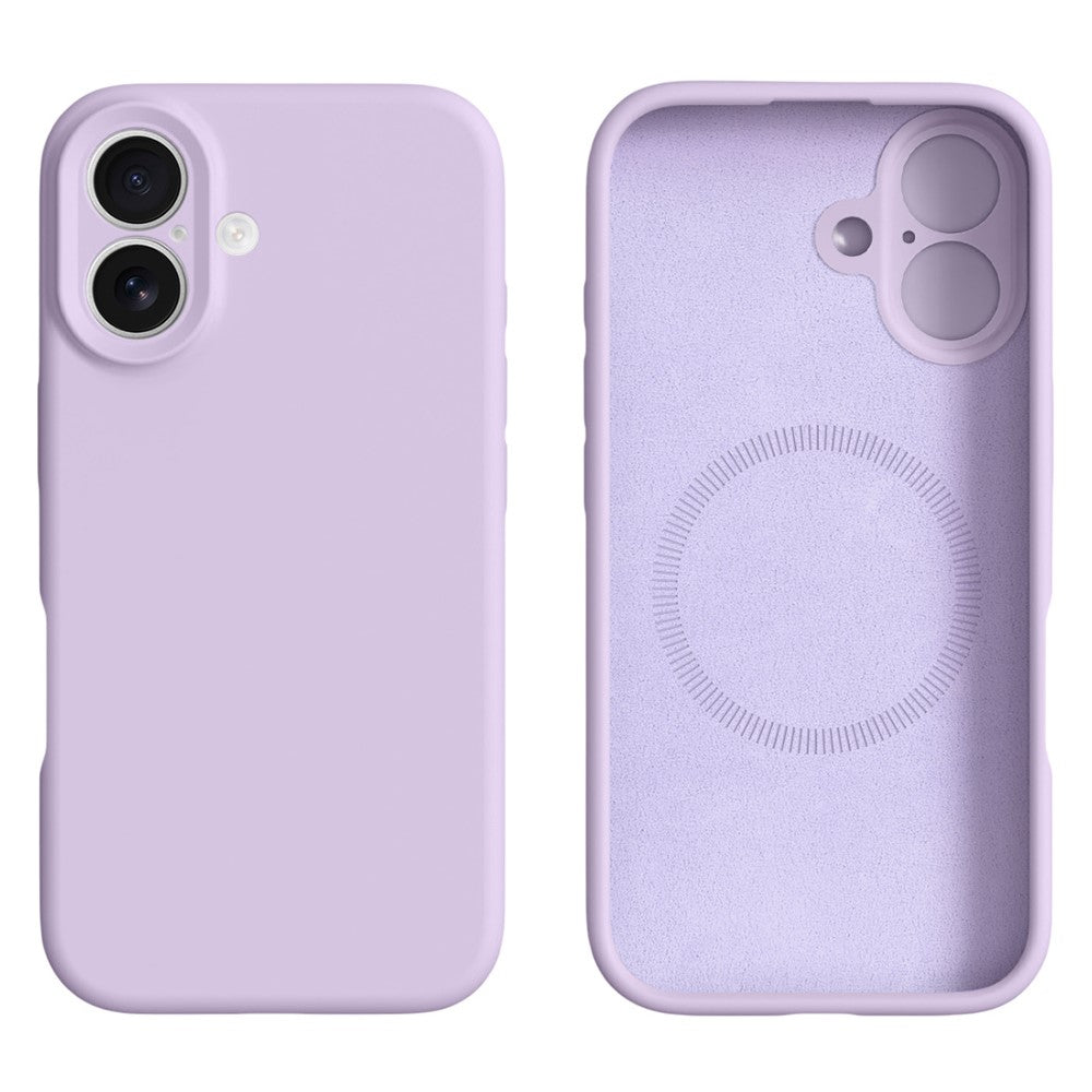 iPhone 16-skal kompatibelt med MagSafe Precise Cutouts flytande silikonskyddande baksida