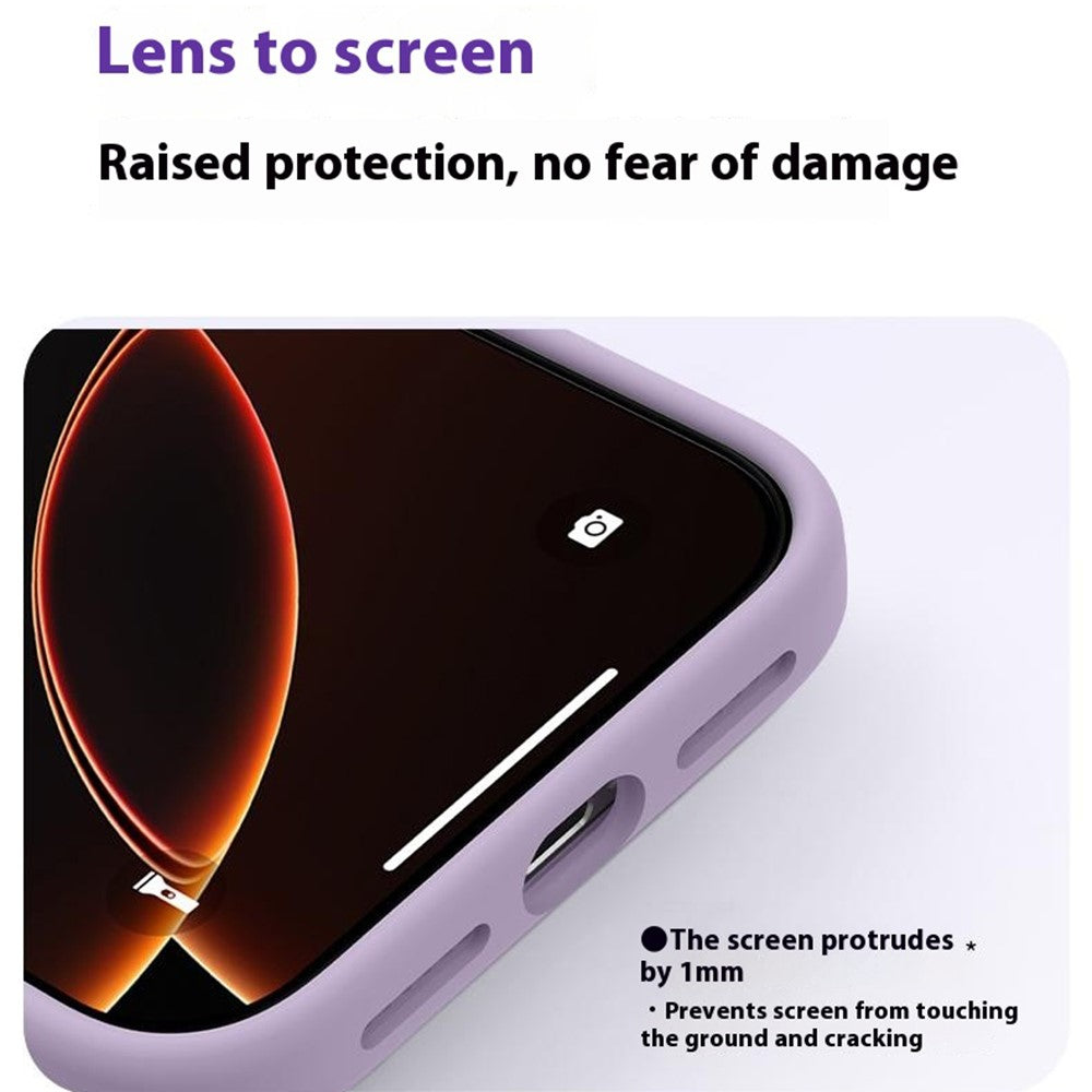 iPhone 16-skal kompatibelt med MagSafe Precise Cutouts flytande silikonskyddande baksida