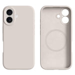 iPhone 16-skal kompatibelt med MagSafe Precise Cutouts flytande silikonskyddande baksida