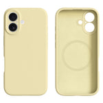 iPhone 16-skal kompatibelt med MagSafe Precise Cutouts flytande silikonskyddande baksida