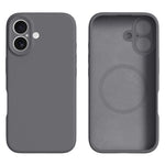 iPhone 16-skal kompatibelt med MagSafe Precise Cutouts flytande silikonskyddande baksida