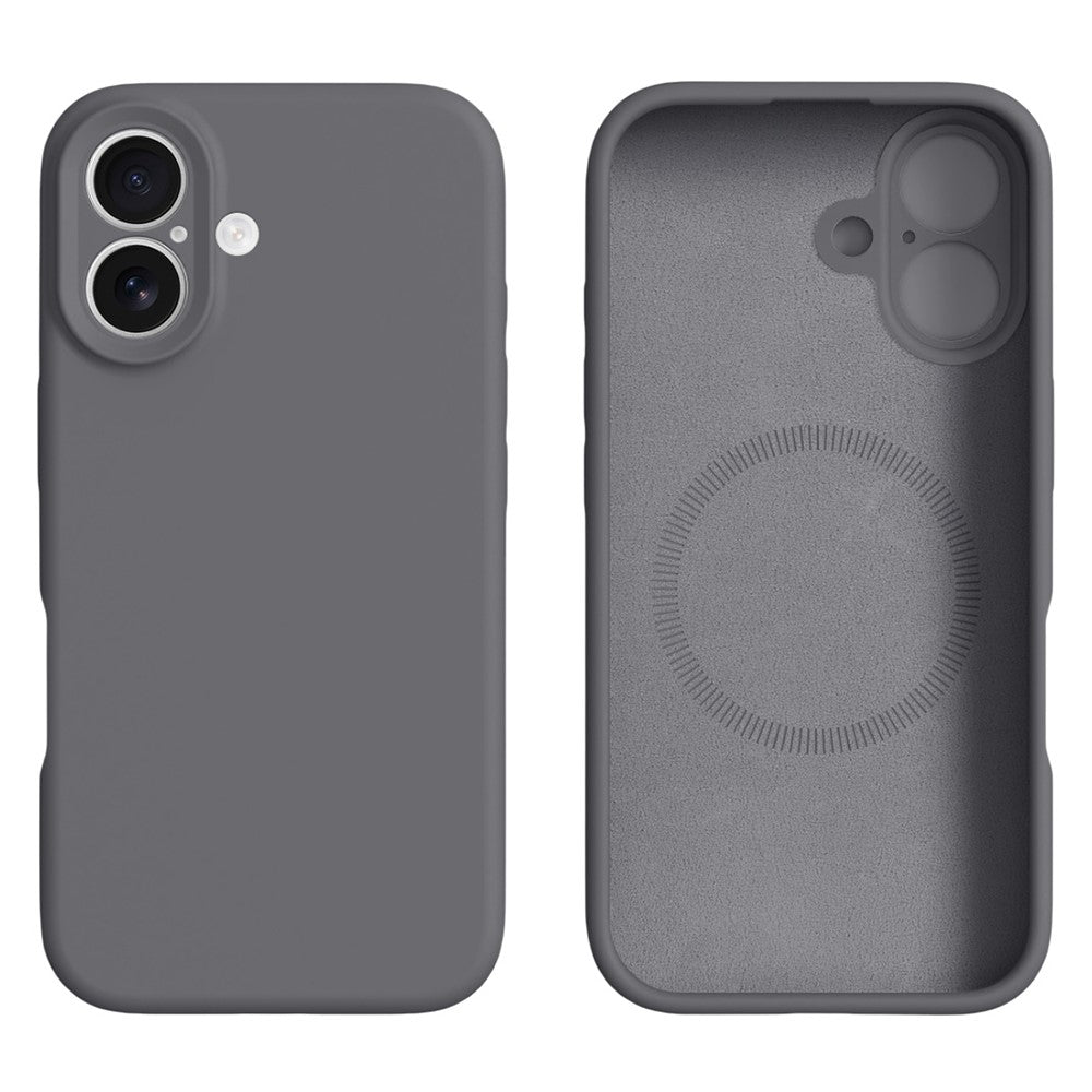 iPhone 16-skal kompatibelt med MagSafe Precise Cutouts flytande silikonskyddande baksida