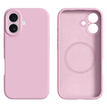 iPhone 16-skal kompatibelt med MagSafe Precise Cutouts flytande silikonskyddande baksida
