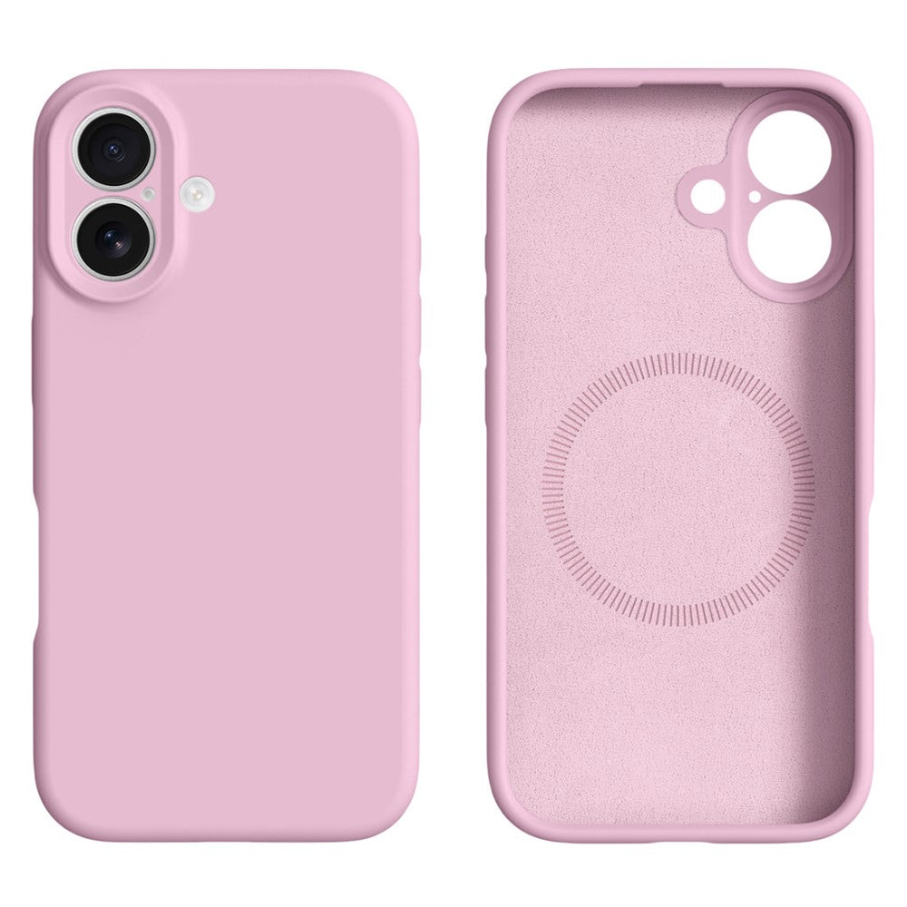iPhone 16-skal kompatibelt med MagSafe Precise Cutouts flytande silikonskyddande baksida
