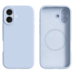 iPhone 16-skal kompatibelt med MagSafe Precise Cutouts flytande silikonskyddande baksida